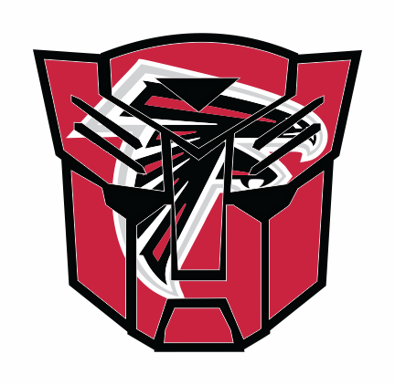 Autobots Atlanta Falcons logo iron on paper